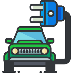 Electric car icon