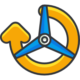 Eolic energy icon