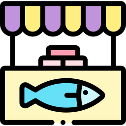 Fish market icon