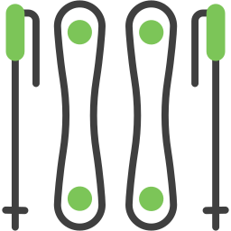 Équipements de ski Icône