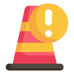 Traffic cone icon