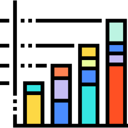 gráfico de barras Ícone