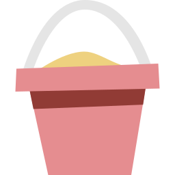 Sand bucket icon