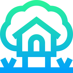 Tree house icon