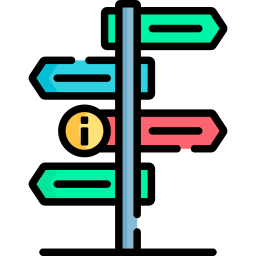 panneau directionnel Icône