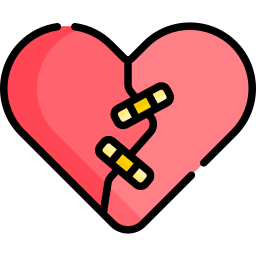 Broken heart icon