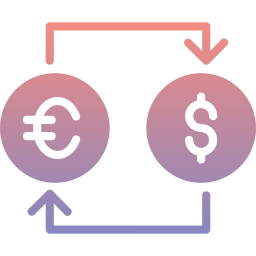 cambio di valuta icona