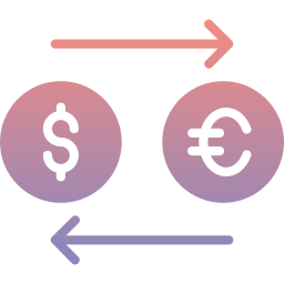 cambio di valuta icona