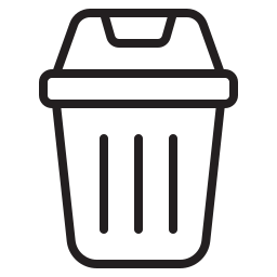 Trash bin icon