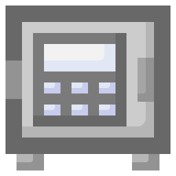 cassetta di sicurezza icona