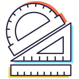 outils de géométrie Icône