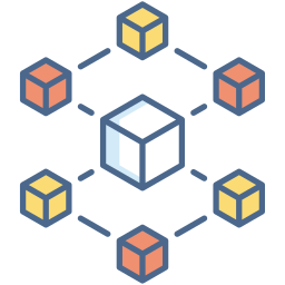 chaîne de blocs Icône