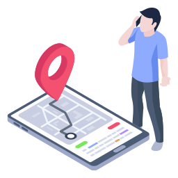 telefon gps ikona