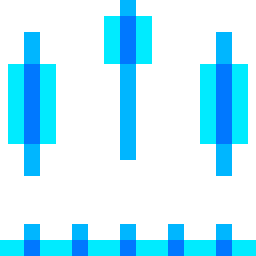 gráfico de velas Ícone