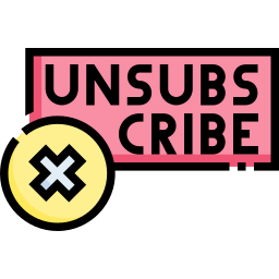 Unsubscribe icon