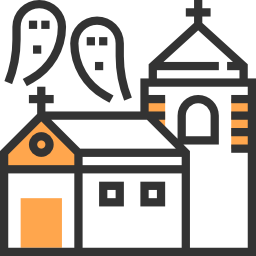 Haunted house icon