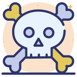 Skull and bones icon