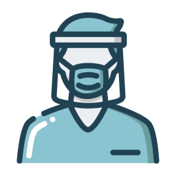 Face shield icon