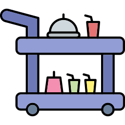 Food trolley icon