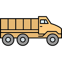 Military truck icon