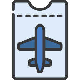 Plane ticket icon