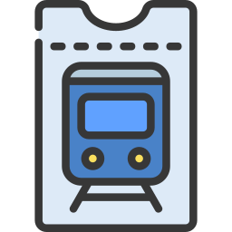 Train ticket icon