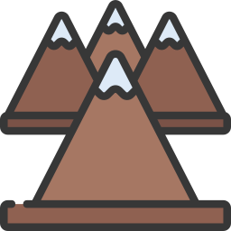 Mountain range icon