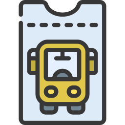 Bus ticket icon