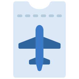 Plane ticket icon