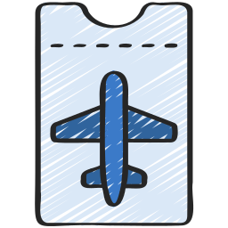 Plane ticket icon