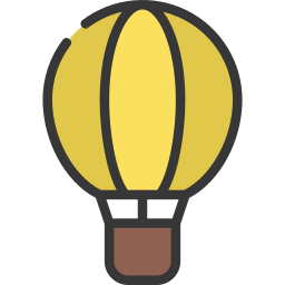 Hot air balloon icon