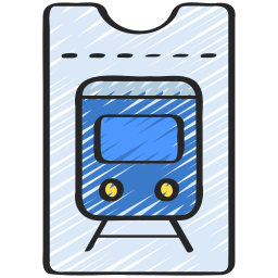 Train ticket icon