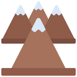 Mountain range icon