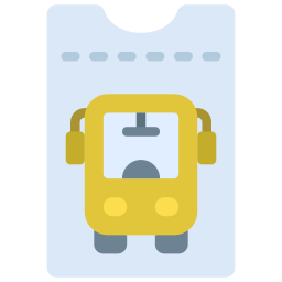 Bus ticket icon