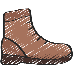 Hiking boots icon