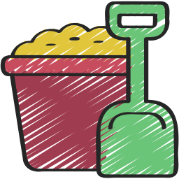 Sand bucket icon