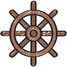 Ship wheel icon