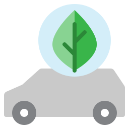 Eco car icon