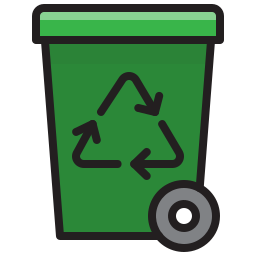 Garbage bin icon