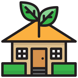 Eco house icon