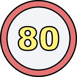 Speed limit icon