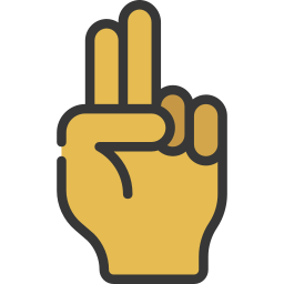 zwei finger icon