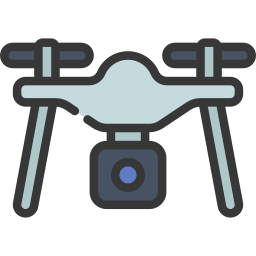 Camera drone icon