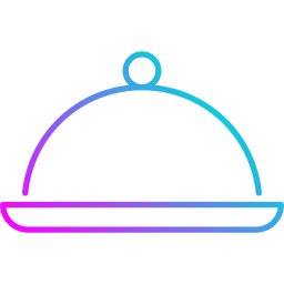 plateau repas Icône