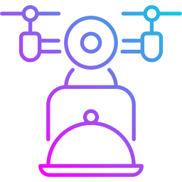 livraison de drones Icône