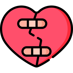 Broken heart icon