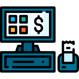 Cashier machine icon