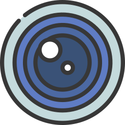 Camera lens icon