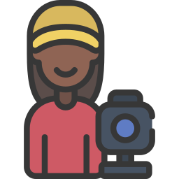 Camera operator icon