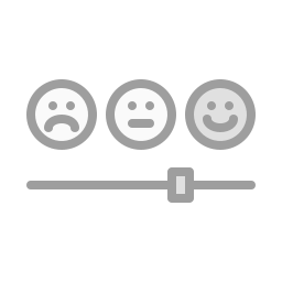 Satisfaction scale icon